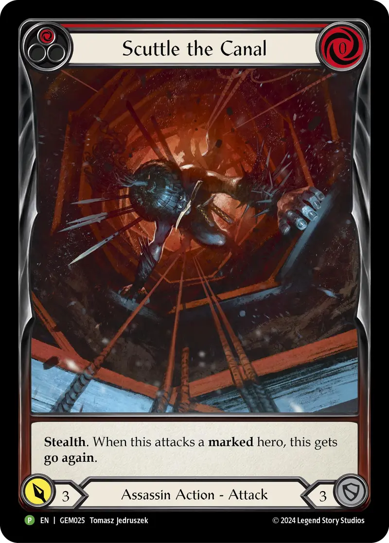 Scuttle The Canal (Red) [Gem025] (Gem Pack 1)  Rainbow Foil 1