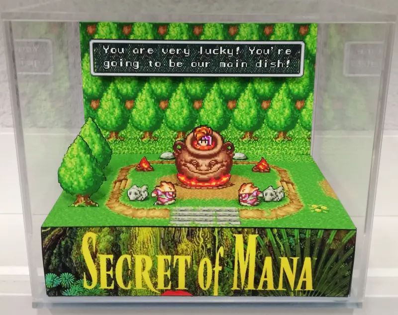 Secret Of Mana Goblin Village Cubic Diorama 1