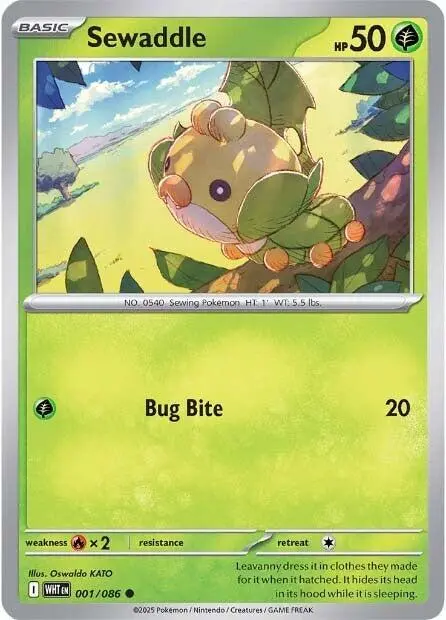 Sewaddle (001/086) [Scarlet & Violet: White Flare] 1
