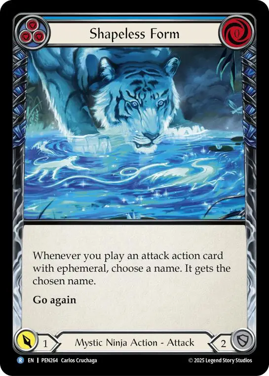 Shapeless Form (Blue) (Rainbow Foil) [Pen264] (Compendium Of Rathe)  Rainbow Foil 1