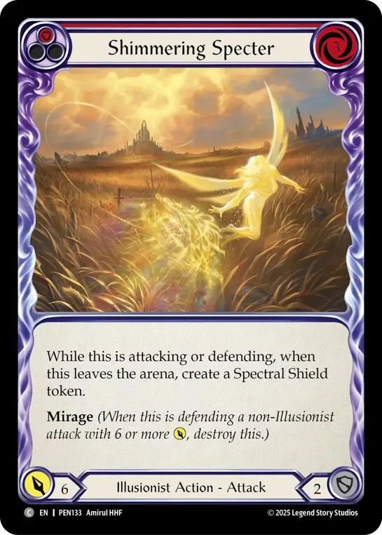 Shimmering Specter (Red) (Regular) [Pen133] (Compendium Of Rathe) 1