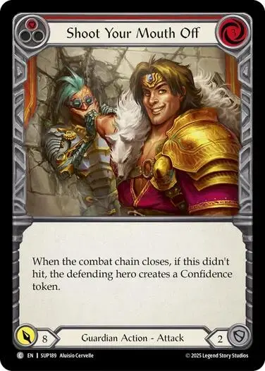 Shoot Your Mouth Off (Red) [Sup189] (Super Slam)  Rainbow Foil 1