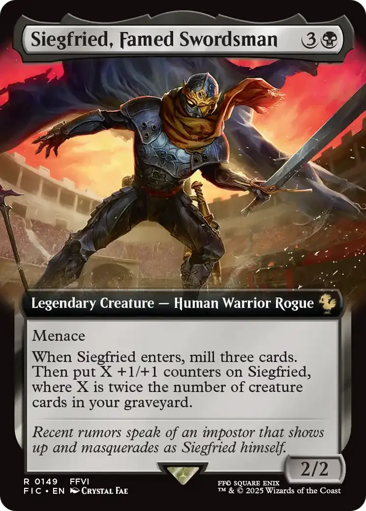 Siegfried, Famed Swordsman (Extended Art) [Final Fantasy Commander] 1