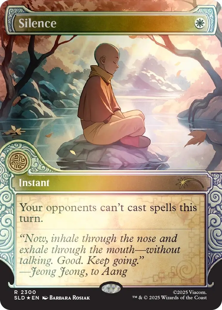 Silence (2300) (Rainbow Foil) [Secret Lair Drop Series] 1