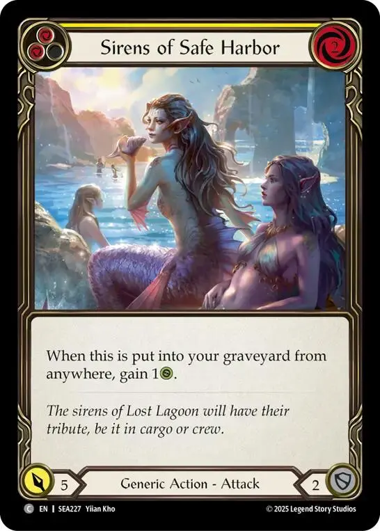 Sirens Of Safe Harbor (Yellow) [Sea227] (High Seas)  Rainbow Foil 1