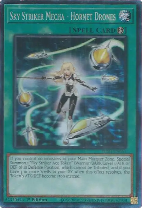 Sky Striker Mecha - Hornet Drones (Cr) [Jush-En053] Collector's Rare 1