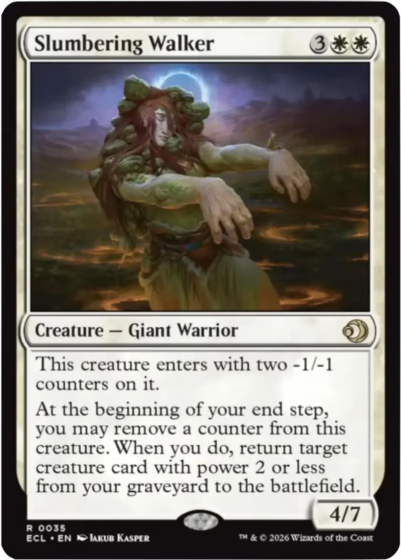 Slumbering Walker [Lorwyn Eclipsed] 1