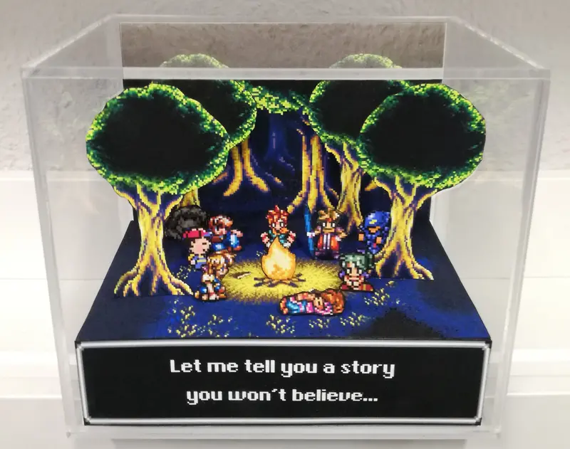 Snes Rpg Characters Cubic Diorama 1
