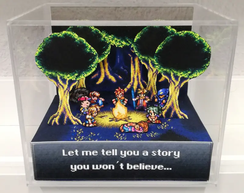 Snes Rpg Characters Cubic Diorama 2