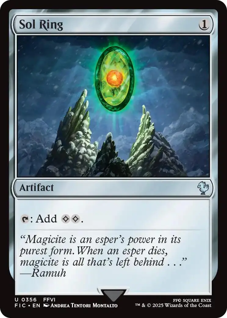Sol Ring (0356) (Surge Foil) [Final Fantasy Commander] 1