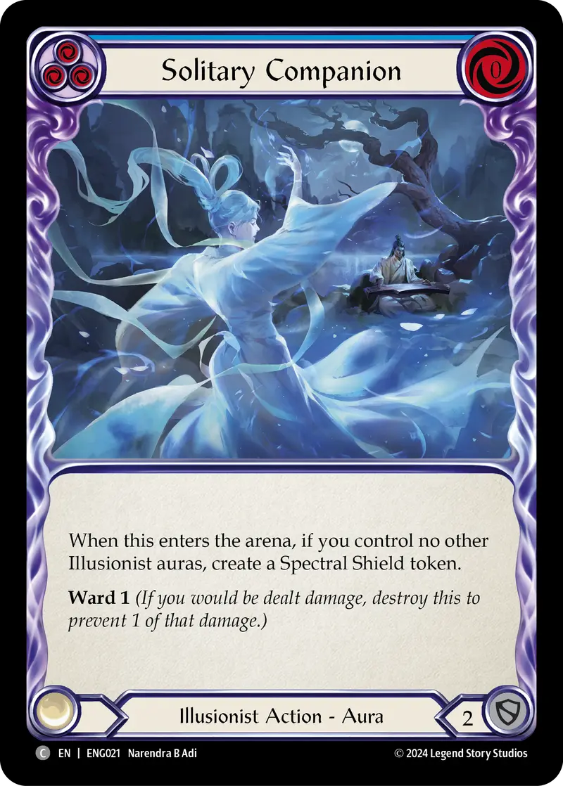 Solitary Companion [Eng021] (Part The Mistveil Enigma Blitz Deck) 1