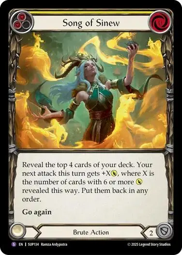 Song Of Sinew [Sup134] (Super Slam)  Rainbow Foil 1