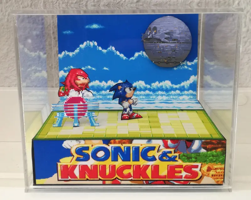 Sonic & Knuckles Cubic Diorama 1