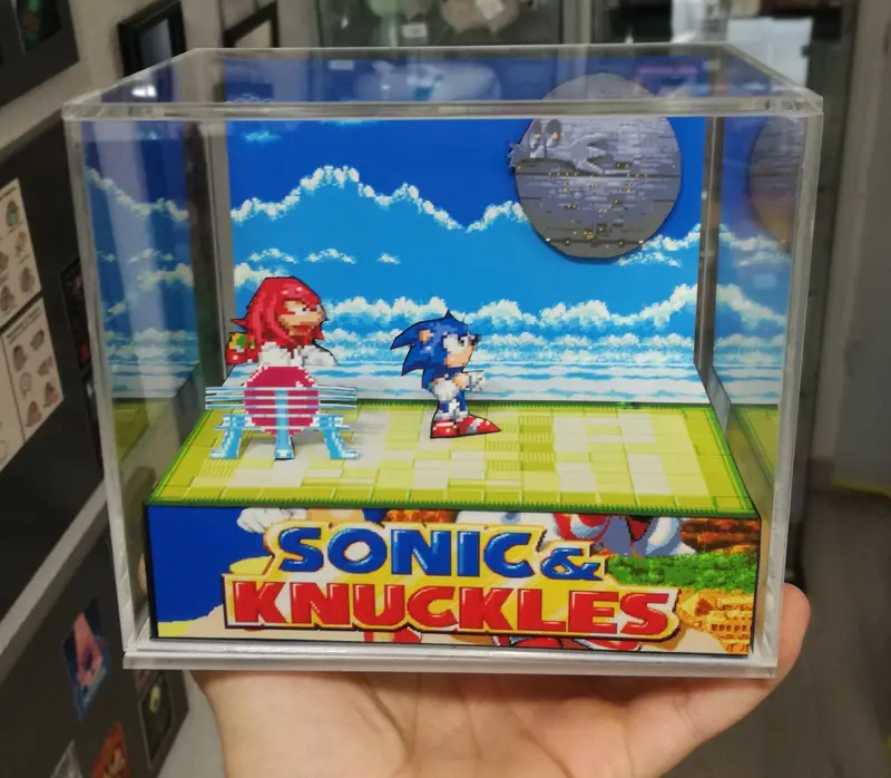 Sonic & Knuckles Cubic Diorama 2