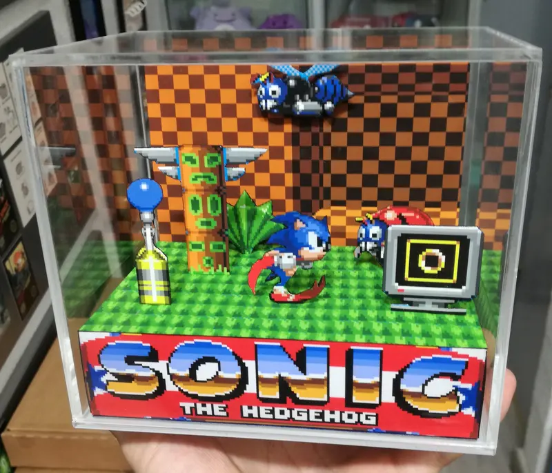 Sonic The Hedgehog Cubic Diorama 2