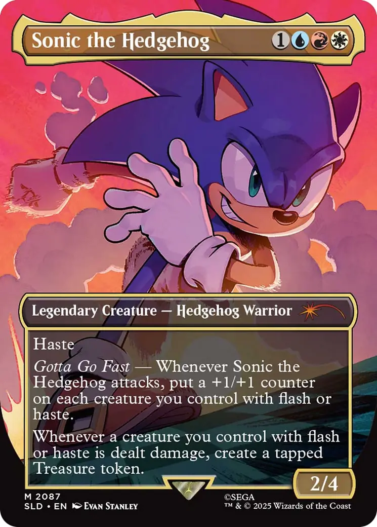 Sonic The Hedgehog (Rainbow Foil) [Secret Lair Drop Series] 1