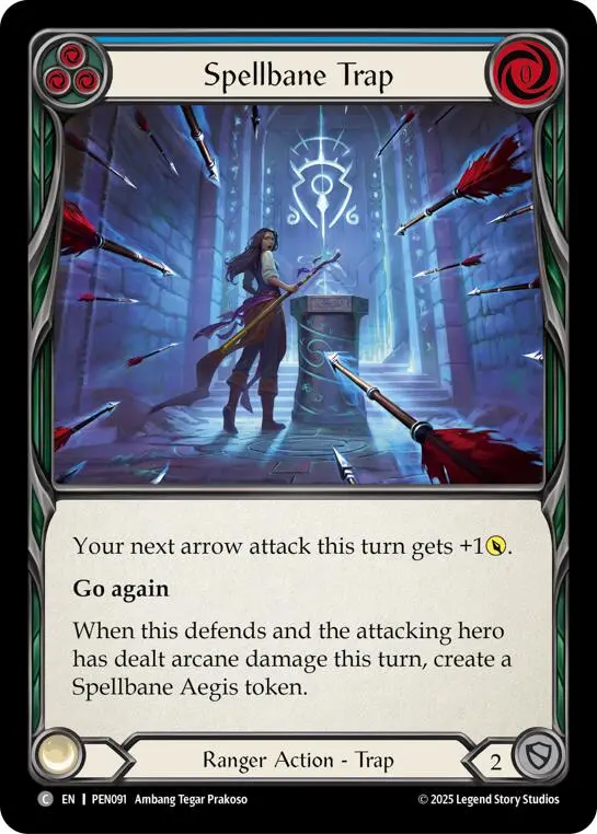 Spellbane Trap (Blue) (Regular) [Pen091] (Compendium Of Rathe) 1