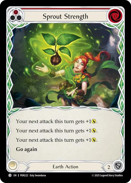 Sprout Strength (Red) (Regular) [Pen222] (Compendium Of Rathe) 1
