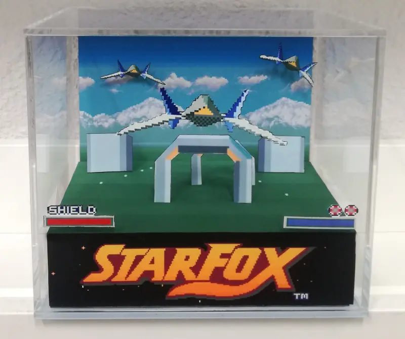 Star Fox Cubic Diorama 1