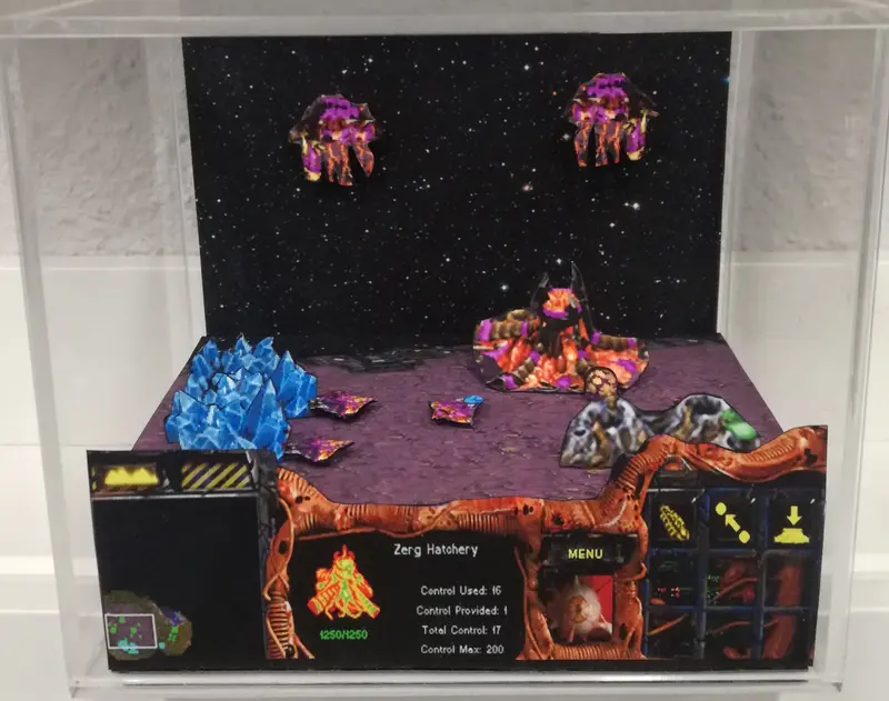 Starcraft Zerg Cubic Diorama 1