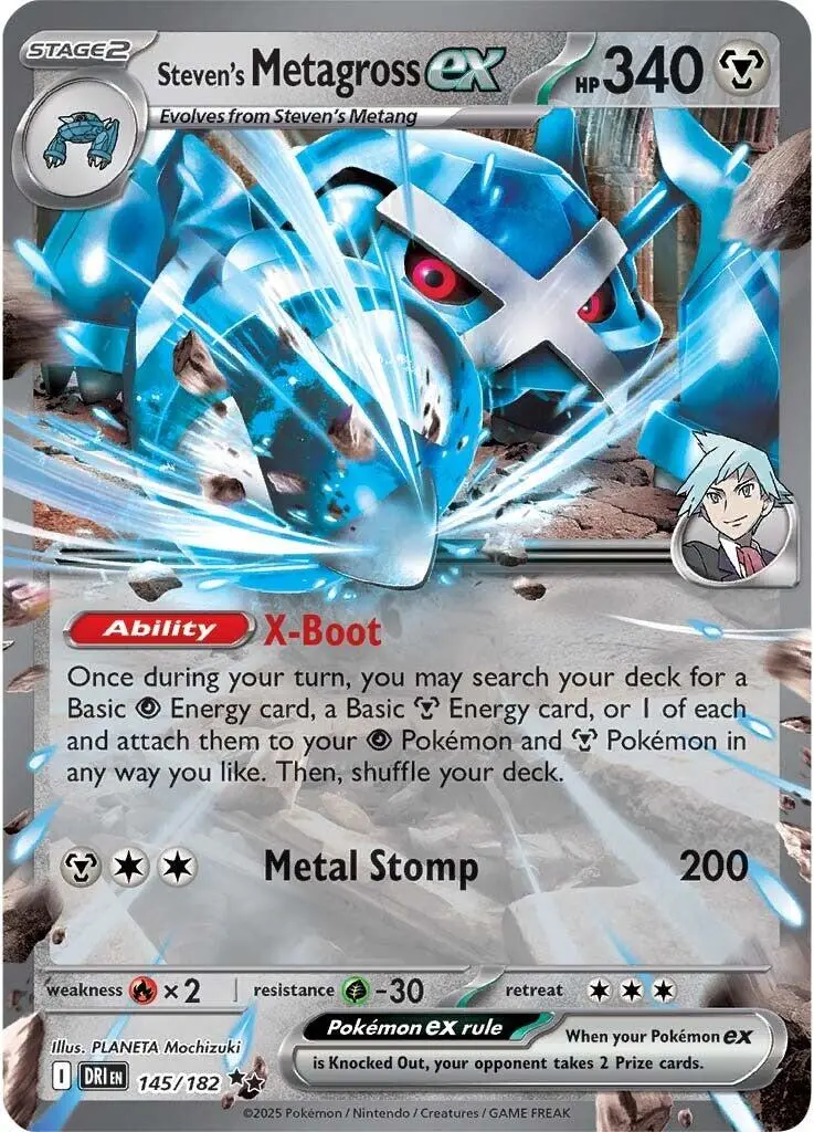 Steven's Metagross Ex (145/182) [Scarlet & Violet: Destined Rivals] 1