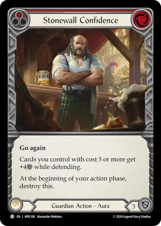 Stonewall Confidence (Red) [Mpg106] (Mastery Pack Guardian) 1