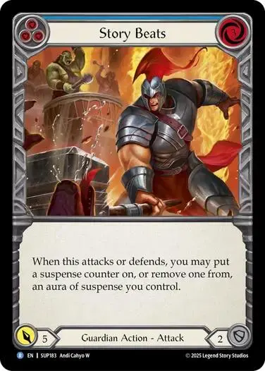 Story Beats (Blue) [Sup183] (Super Slam)  Rainbow Foil 1
