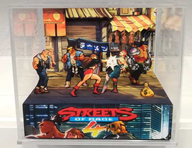 Streets Of Rage 4 Chinatown Cubic Diorama 1