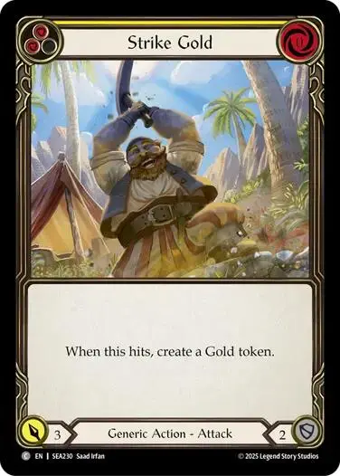Strike Gold (Yellow) [Sea230] (High Seas)  Rainbow Foil 1