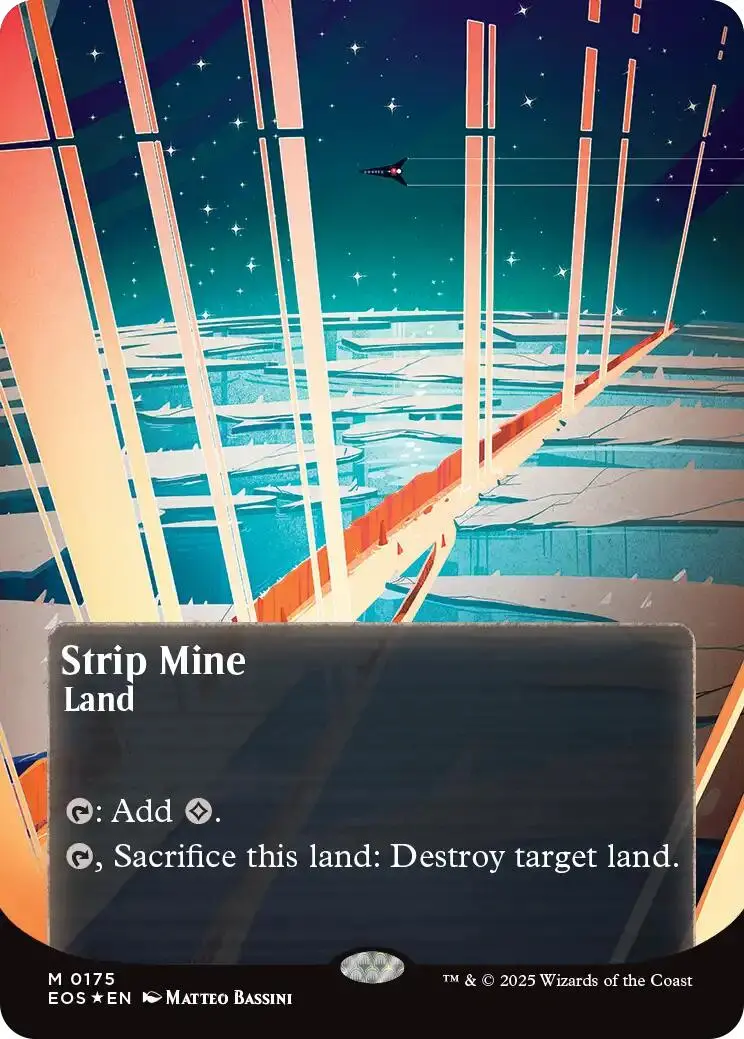 Strip Mine (0175) (Borderless) (Galaxy Foil) [Edge Of Eternities: Stellar Sights] 1