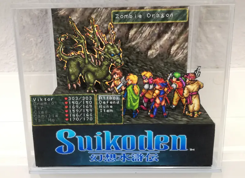 Suikoden Zombie Dragon Cubic Diorama 1