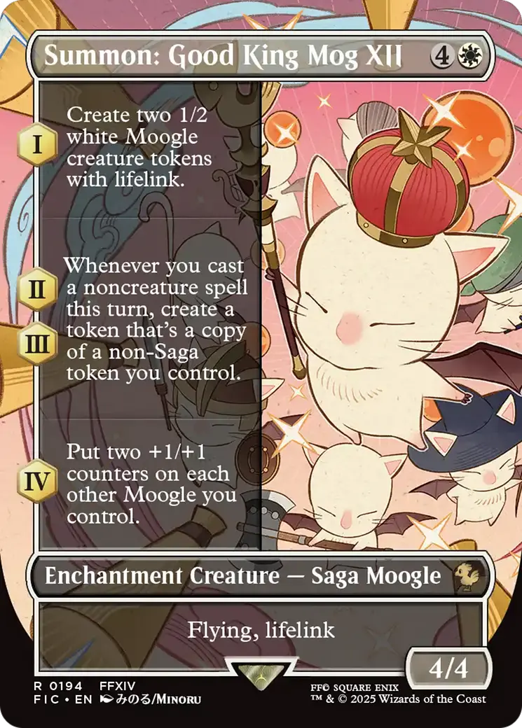 Summon: Good King Mog Xii (Borderless) [Final Fantasy Commander] 1