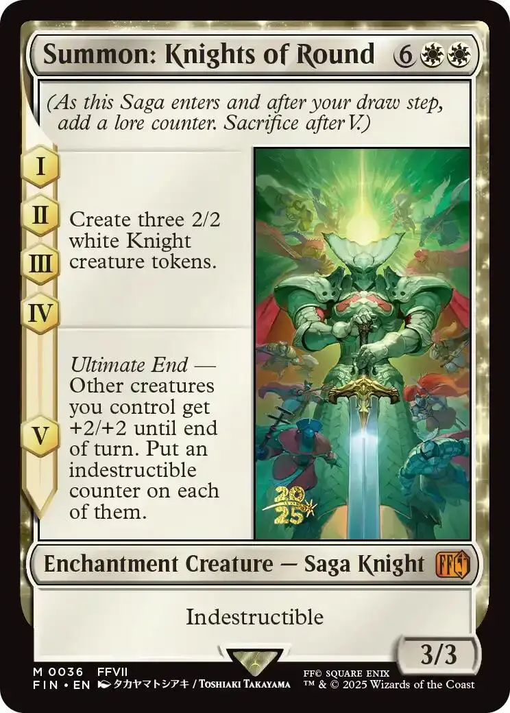 Summon: Knights Of Round [Final Fantasy Prerelease Promo] 1
