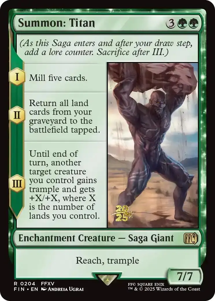 Summon: Titan [Final Fantasy Prerelease Promo] 1