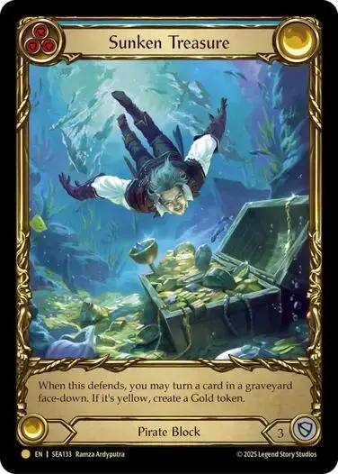 Sunken Treasure [Sea133] (High Seas)  Cold Foil 1