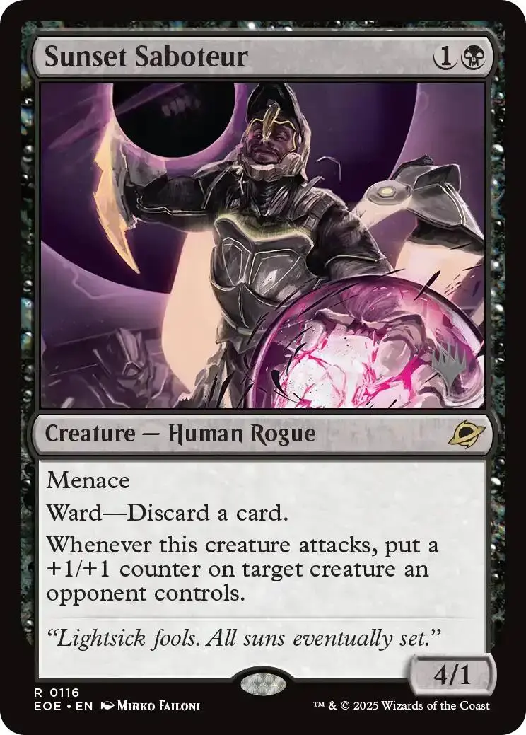 Sunset Saboteur (Promo Pack) [Edge Of Eternities Promo Pack] 1