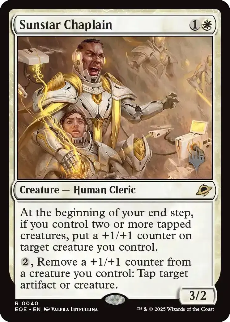 Sunstar Chaplain (Promo Pack) [Edge Of Eternities Promo Pack] 1