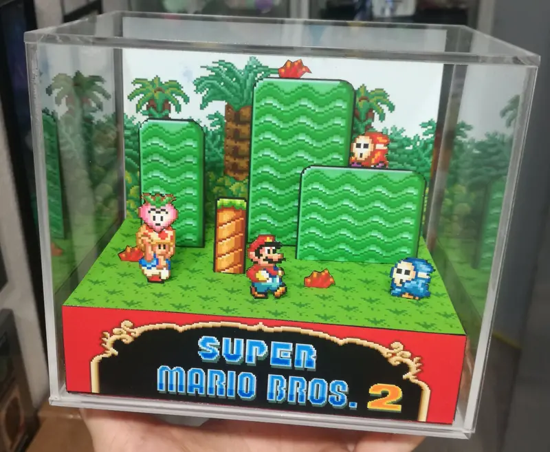 Super Mario 2 All-Stars Cubic Diorama 2