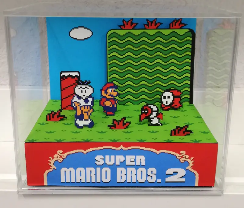 Super Mario Bros 2 Cubic Diorama 1