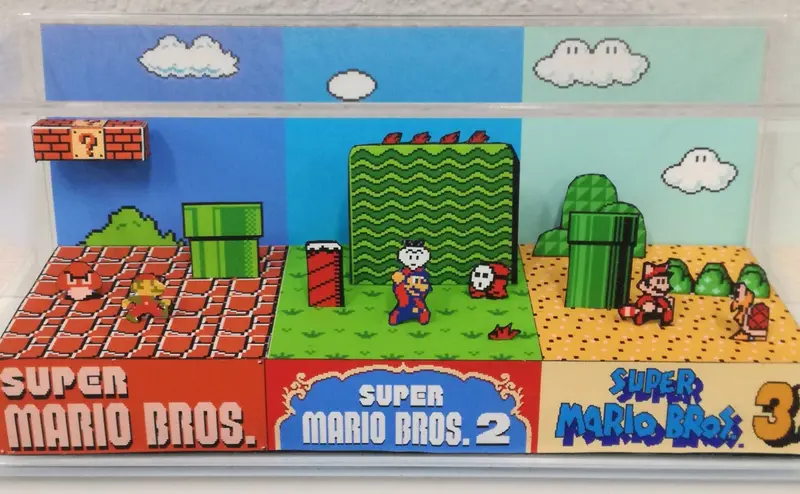 Super Mario Bros Nes Games Panoramic Cube 1