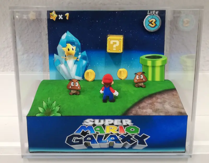 Super Mario Galaxy Cubic Diorama 1