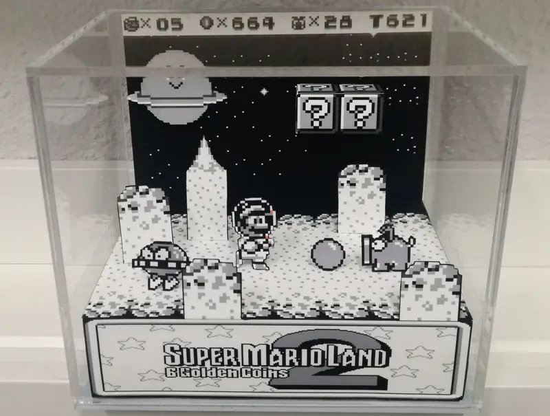 Super Mario Land 2 Cubic Diorama 1