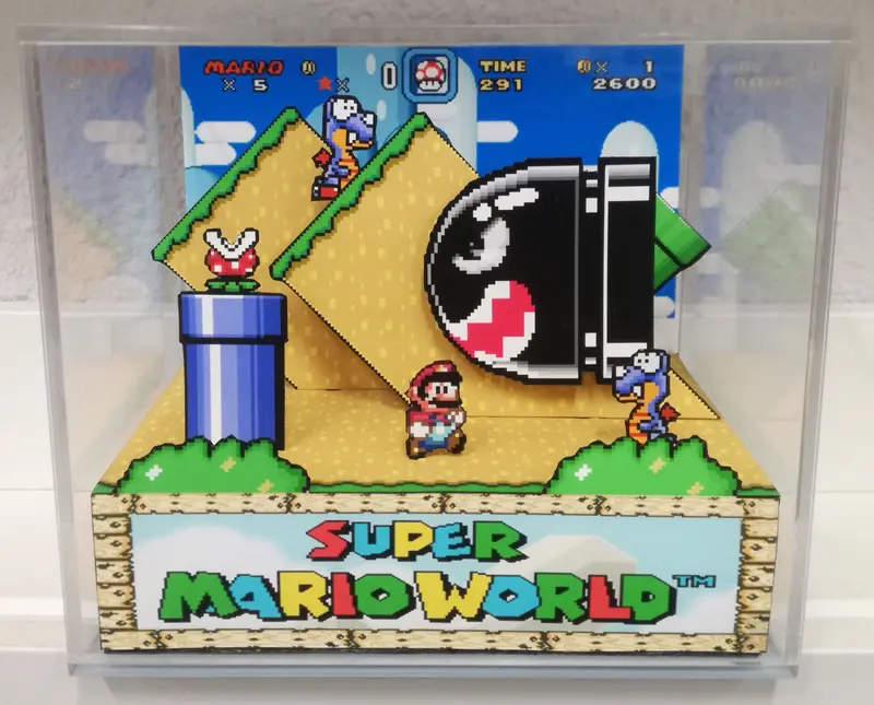 Super Mario World Cubic Diorama 1