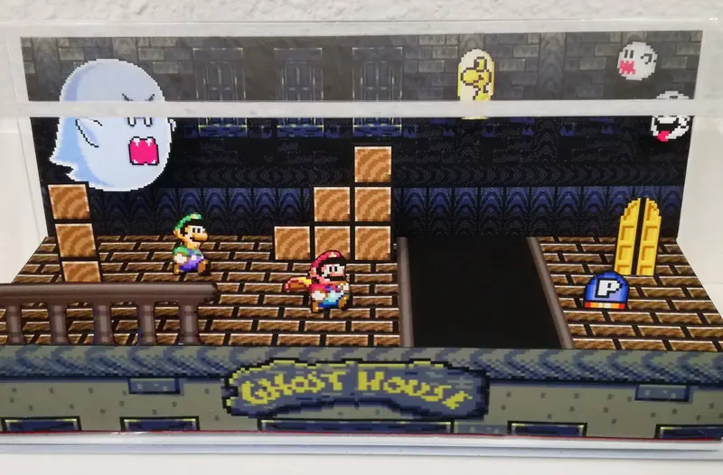 Super Mario World Ghost House Panoramic Cube 1