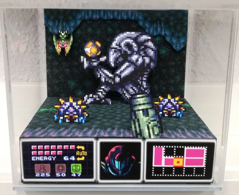 Super Metroid First Person Cubic Diorama 1