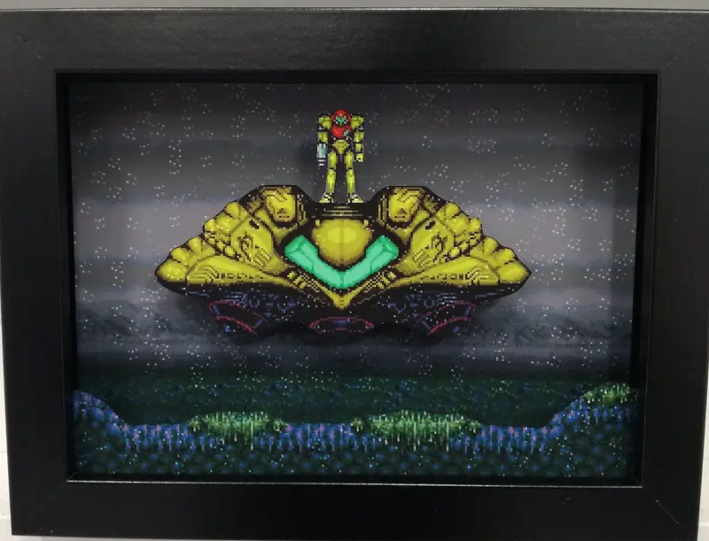 Super Metroid Ship Diorama 1