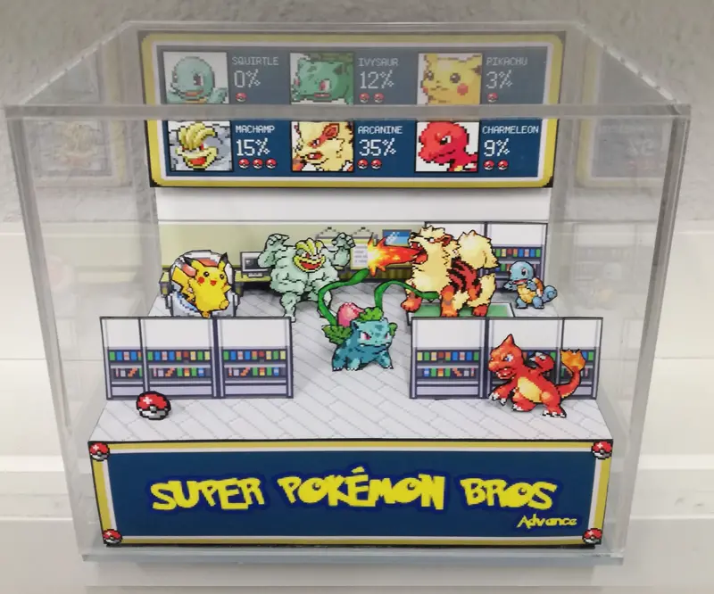 Super Pokémon Bros. Advance Cubic Diorama 1