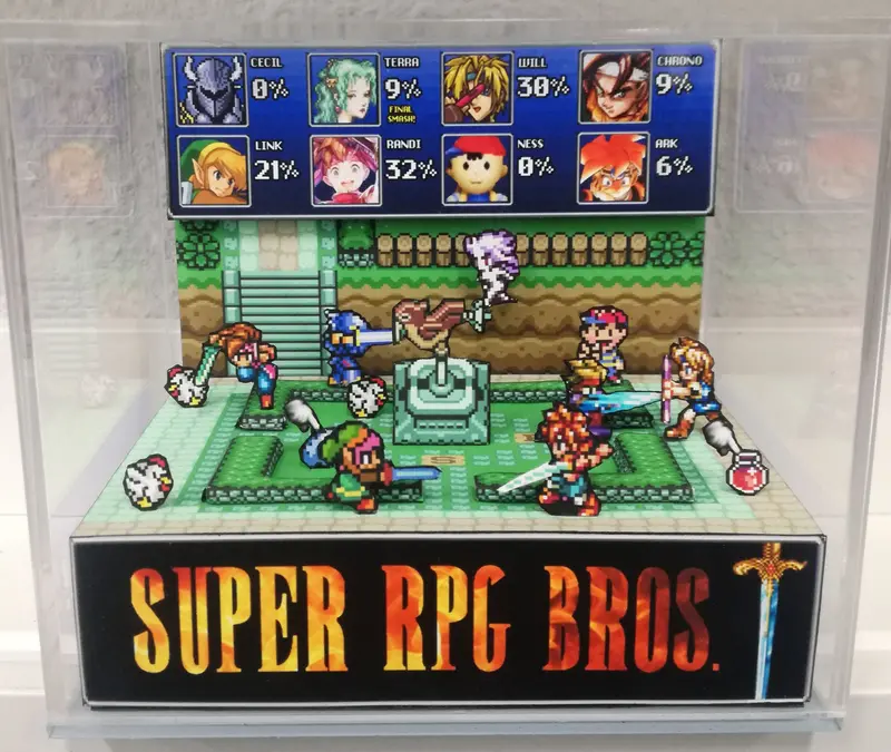 Super Rpg Bros. Cubic Diorama 1