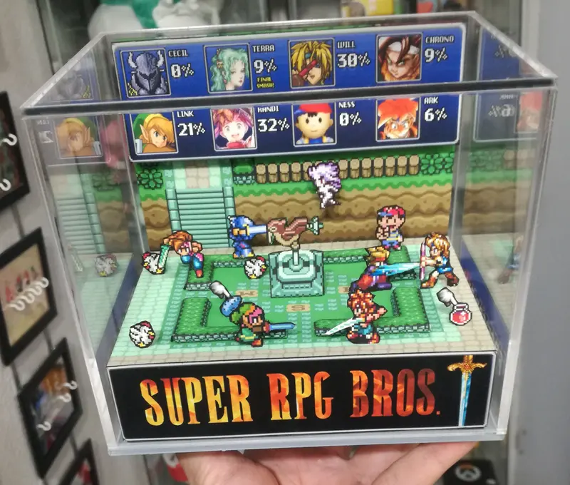 Super Rpg Bros. Cubic Diorama 2