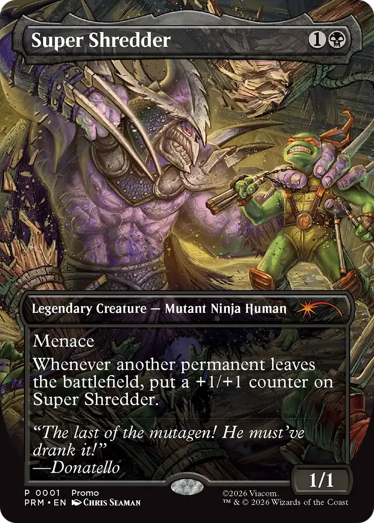 Super Shredder (Borderless) [Teenage Mutant Ninja Turtles Promos] 1
